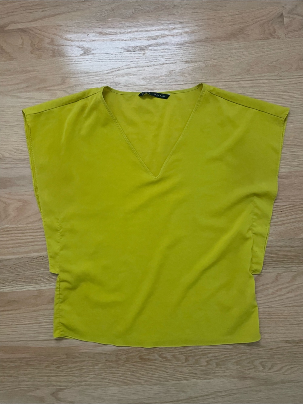Zara oversized neon yellow top